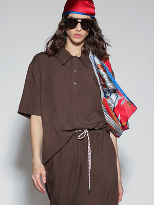 Polo 3 bottoni Cacao