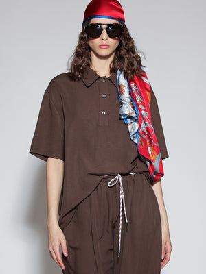 Polo 3 bottoni Cacao