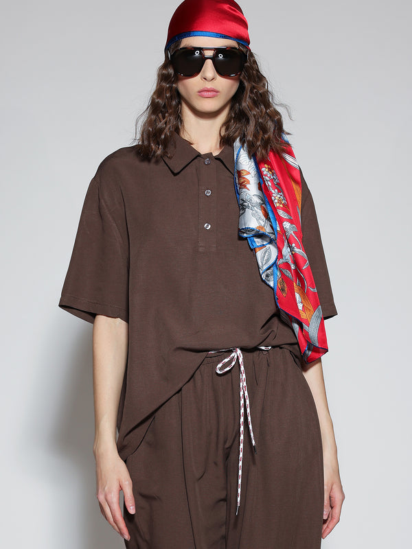 Polo 3 bottoni Cacao
