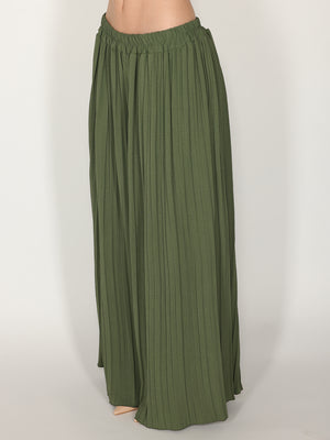 Pantaloni palazzo plisse