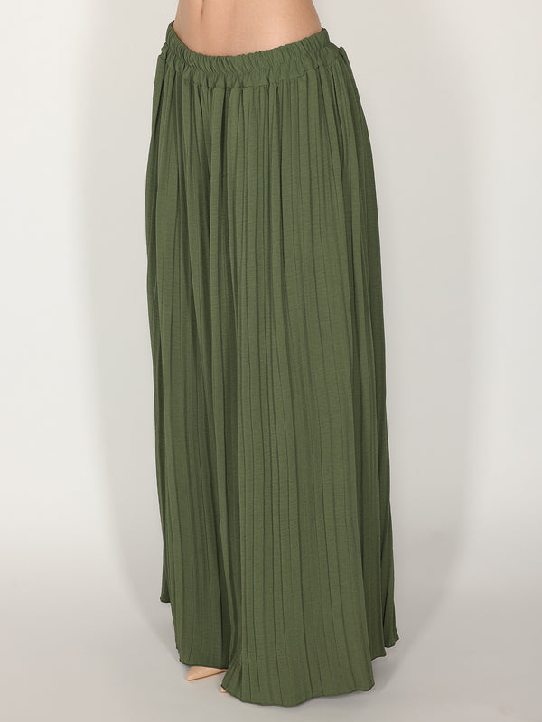 Pantaloni palazzo plisse