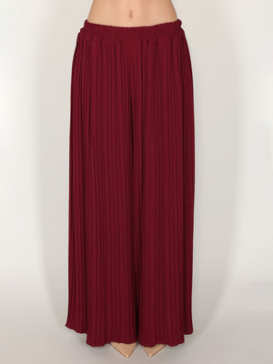 Pantaloni palazzo plisse