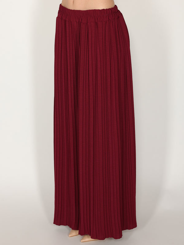 Pantaloni palazzo plisse