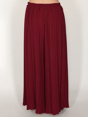 Pantaloni palazzo plisse