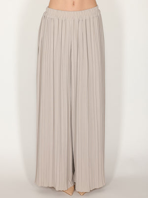 Pantaloni palazzo plisse