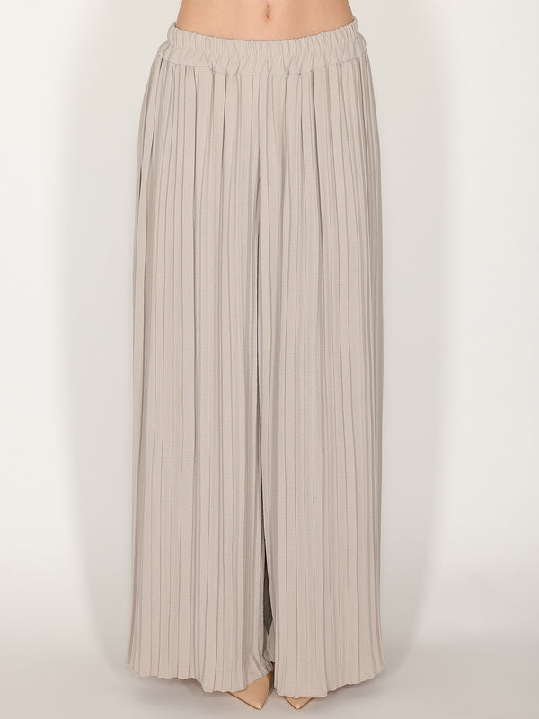 Pantaloni palazzo plisse