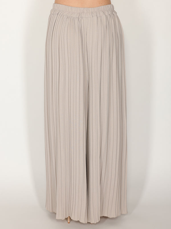 Pantaloni palazzo plisse