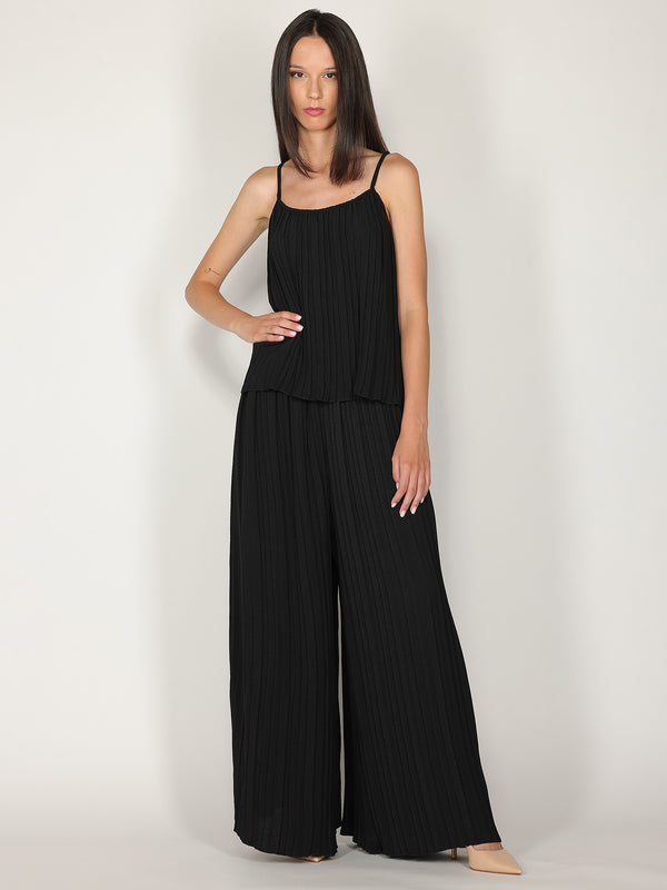 Pantaloni palazzo plisse