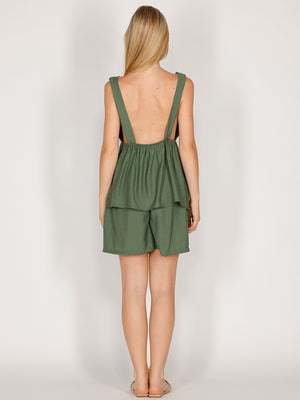 Completo in viscosa top e short