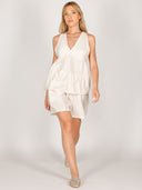 Completo in viscosa top e short