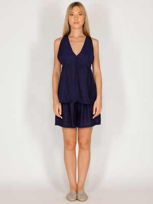 Completo in viscosa top e short