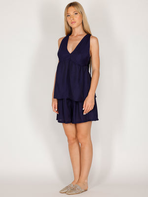 Completo in viscosa top e short