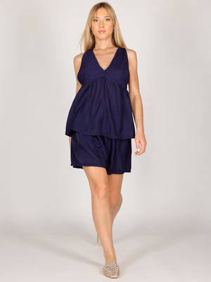 Completo in viscosa top e short