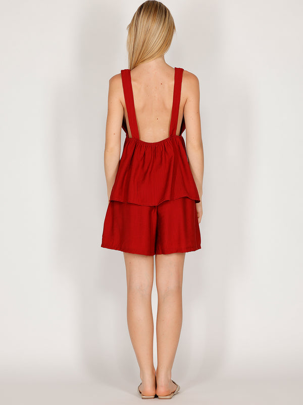 Completo in viscosa top e short